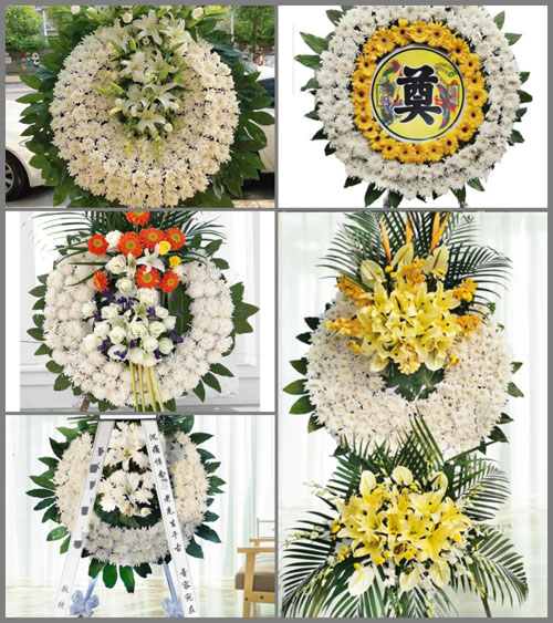 广东湛江市廉江市石城镇东莲塘村花圈速递